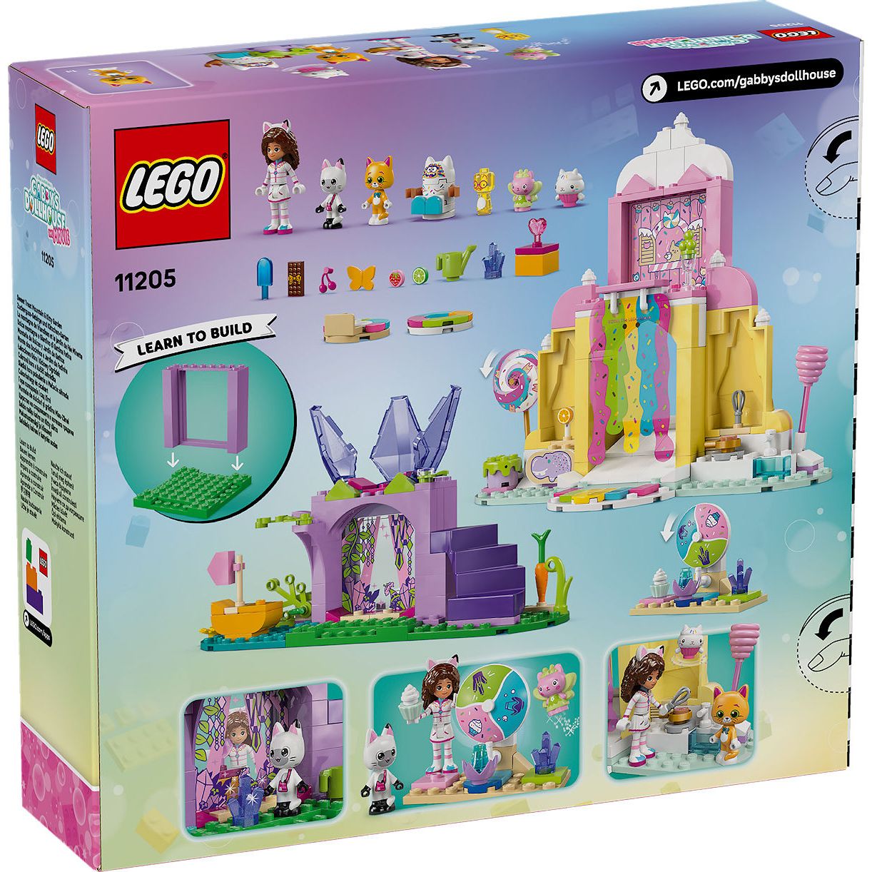 LEGO Gabby's Dollhouse Snoepjesberg en kittentuin