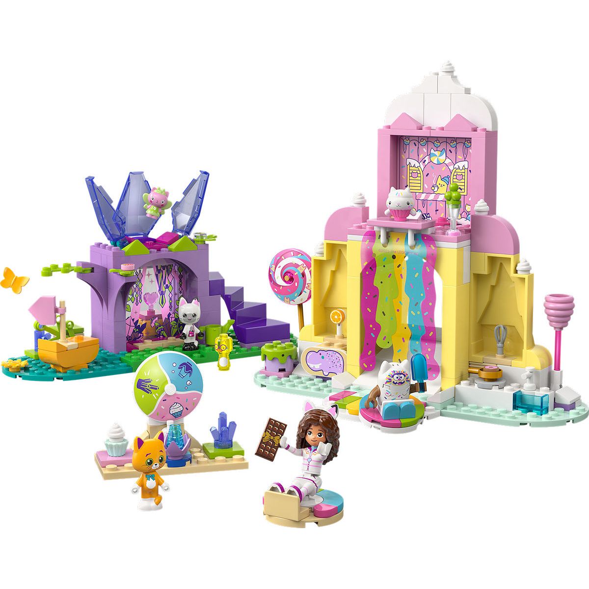 LEGO Gabby's Dollhouse Snoepjesberg en kittentuin