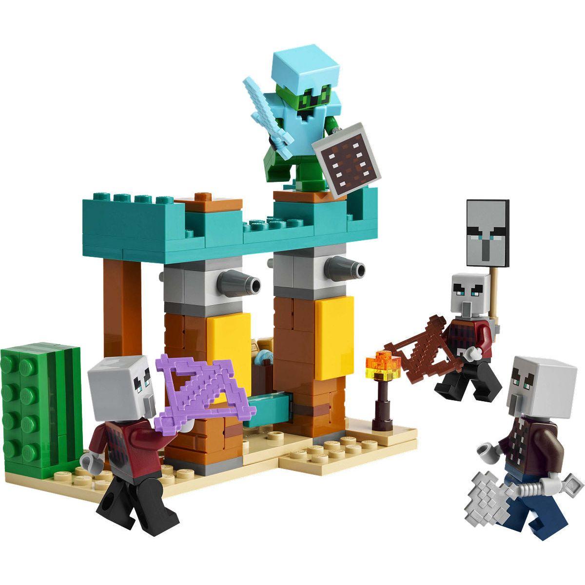 LEGO Minecraft De Illagers in de woestijn