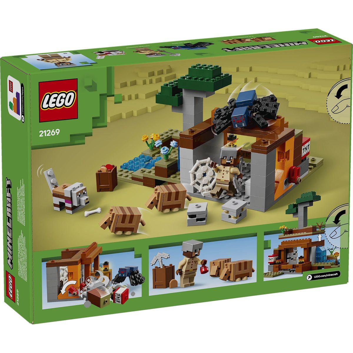 LEGO Minecraft De gordeldieren bij de mijn