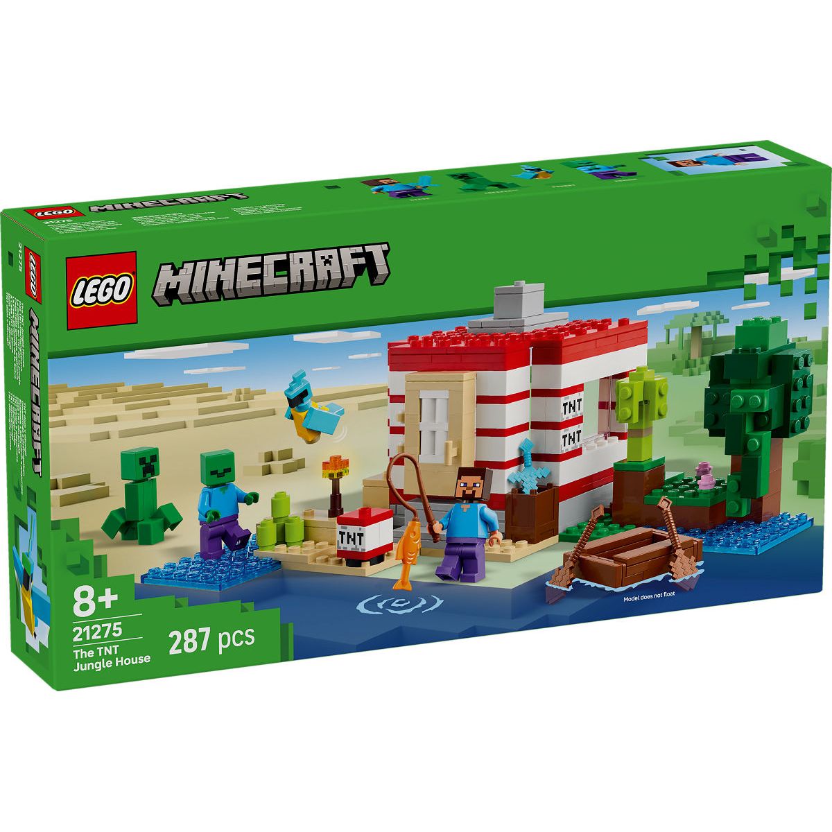 LEGO Minecraft Het TNT junglehuis