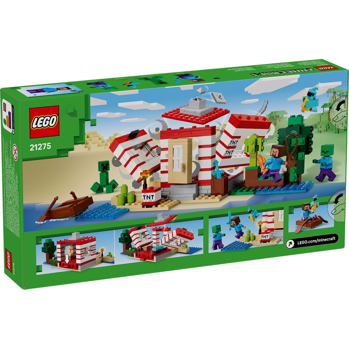 LEGO Minecraft Het TNT junglehuis