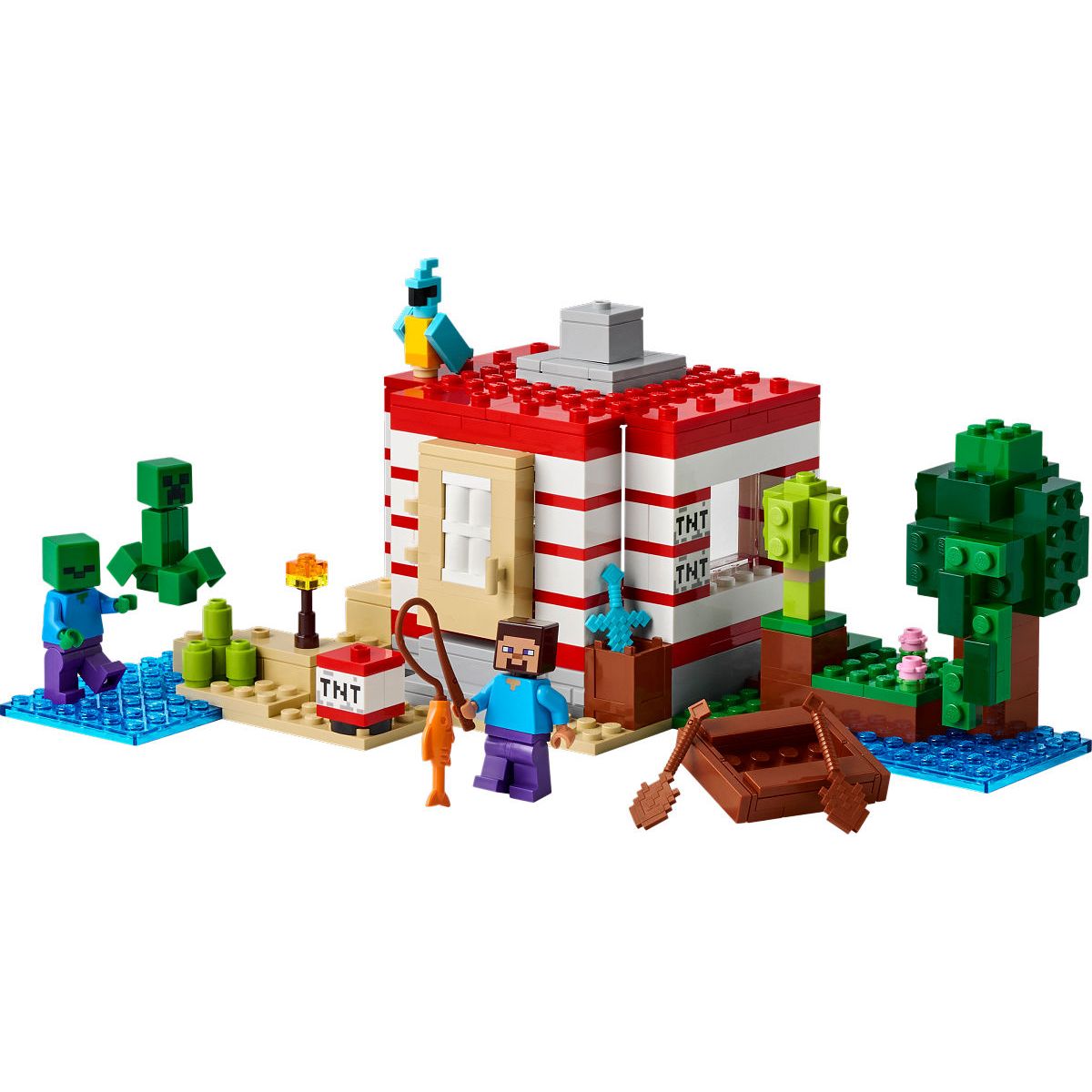 LEGO Minecraft Het TNT junglehuis