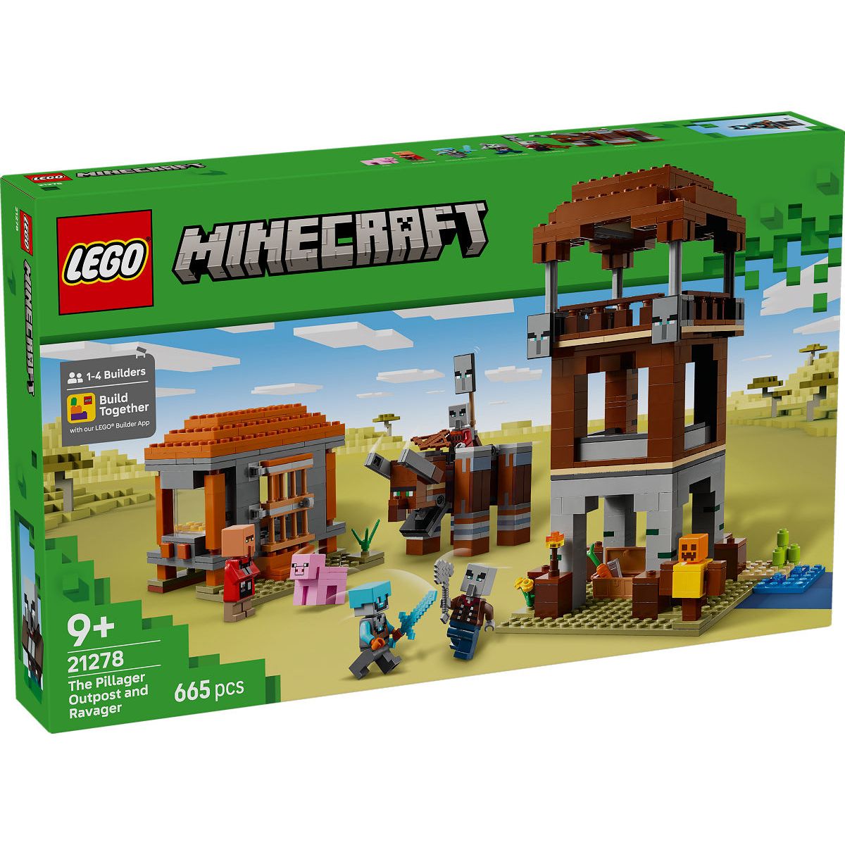 LEGO Minecraft De Plunderaar buitenpost en Verwoester