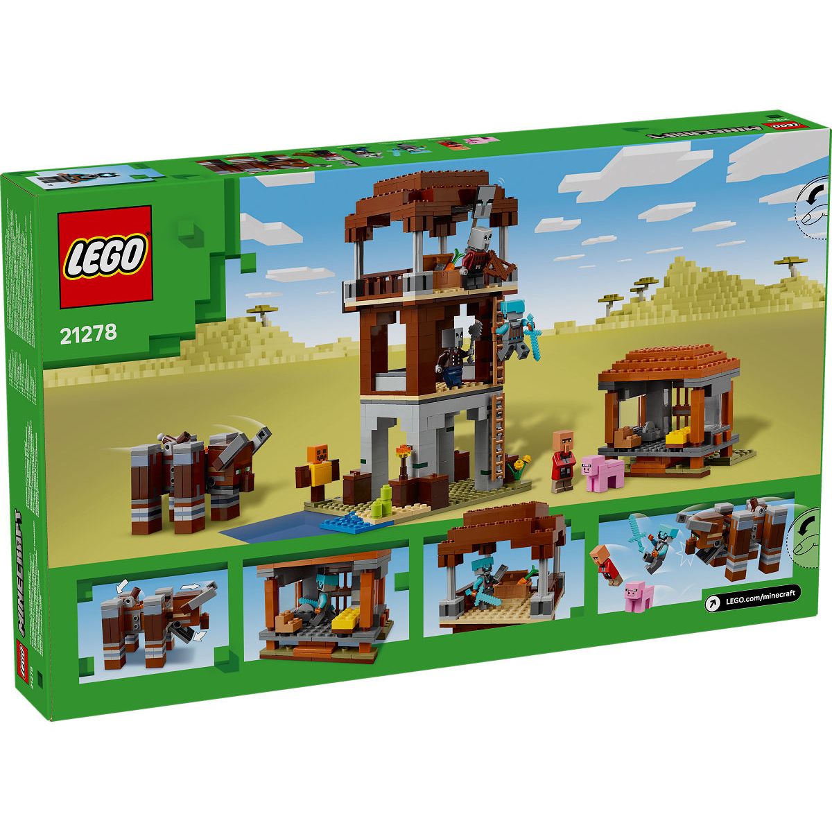 LEGO Minecraft De Plunderaar buitenpost en Verwoester