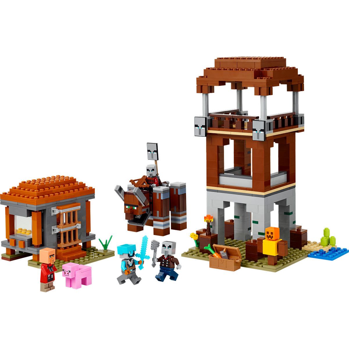 LEGO Minecraft De Plunderaar buitenpost en Verwoester