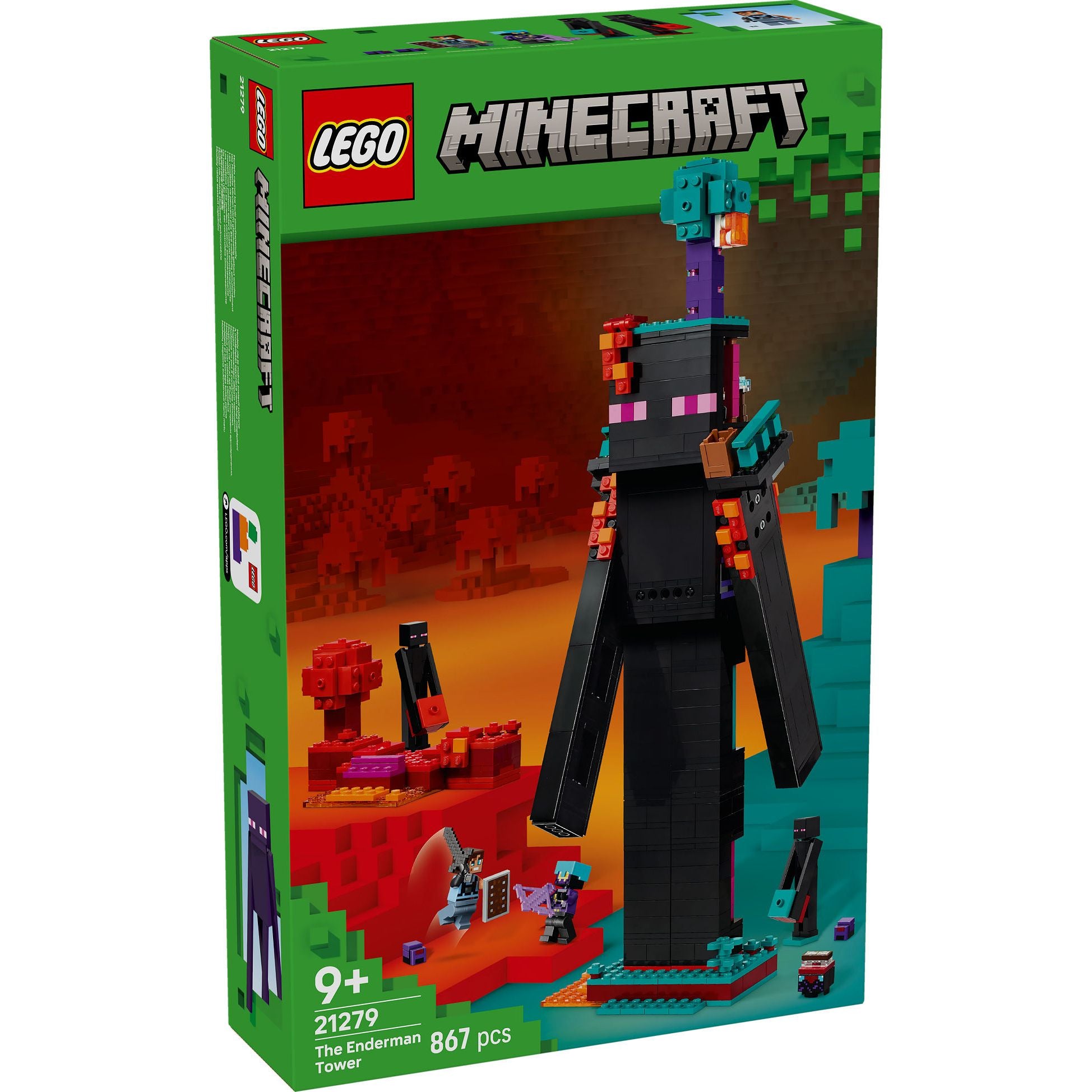 LEGO Minecraft De Enderman toren