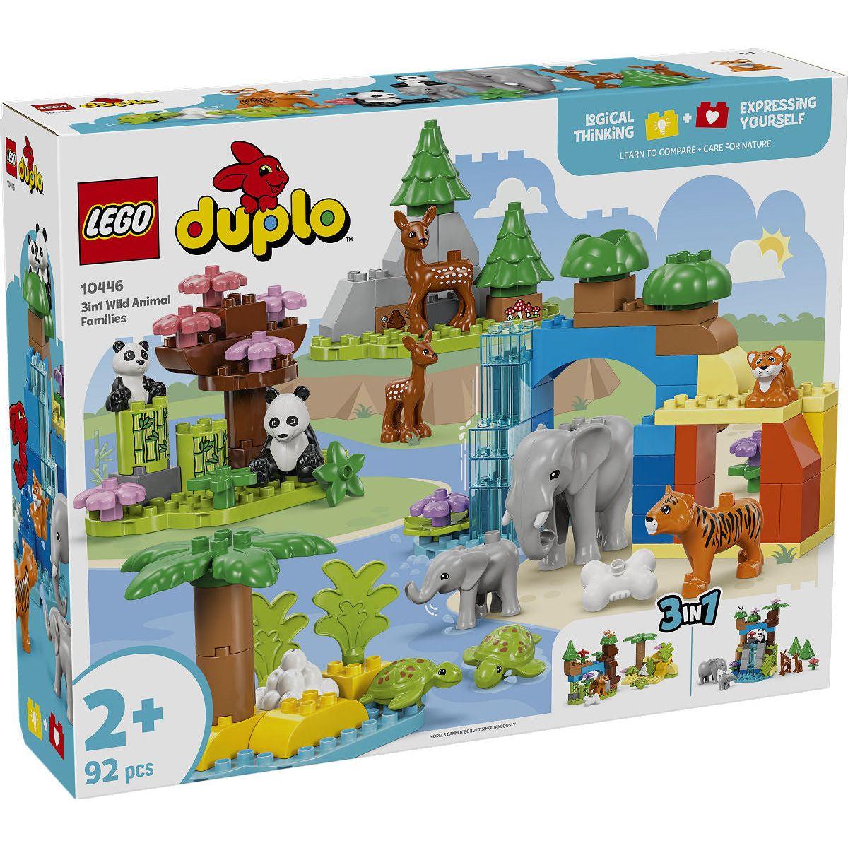 DUPLO Stad 3-in-1 families van wilde dieren