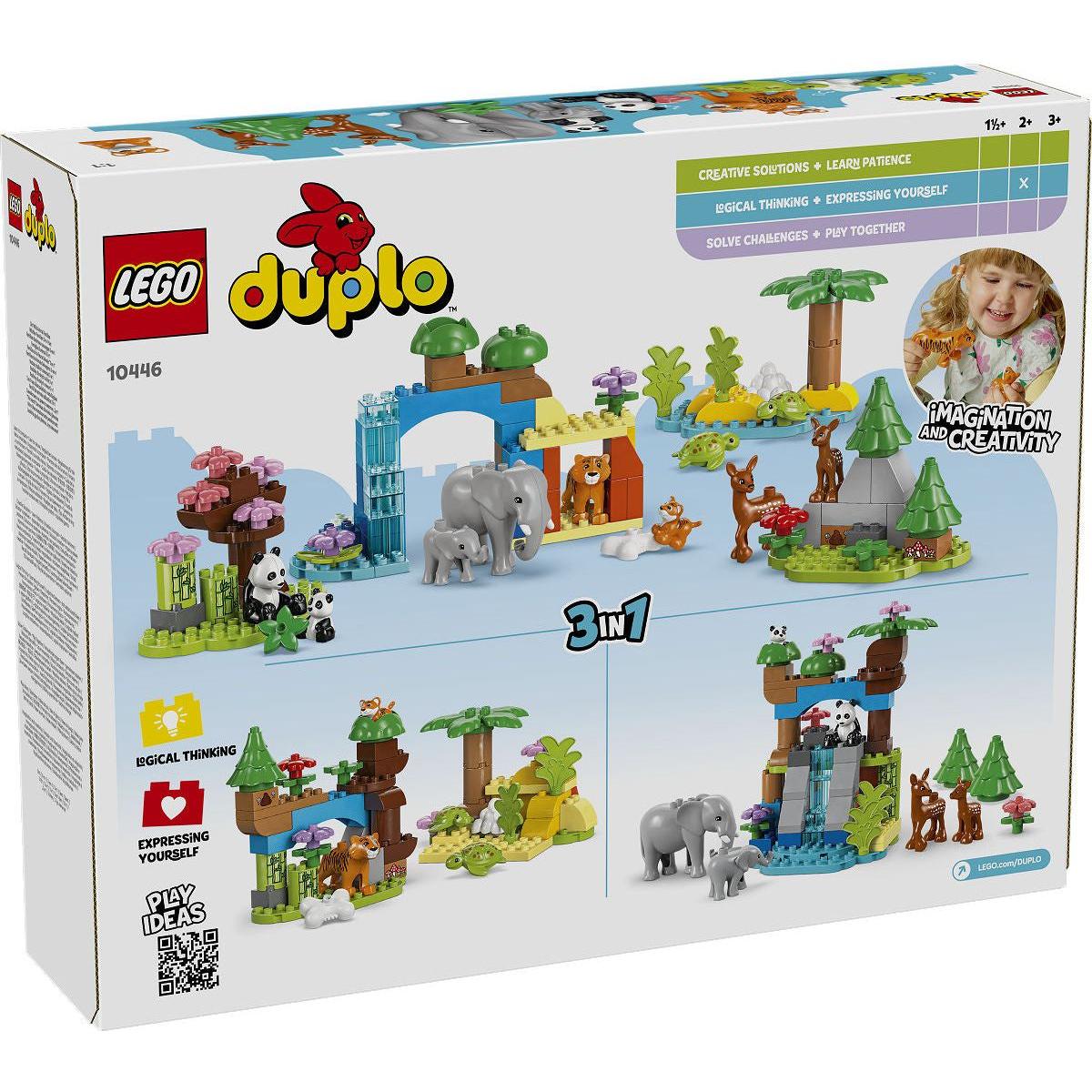 DUPLO Stad 3-in-1 families van wilde dieren