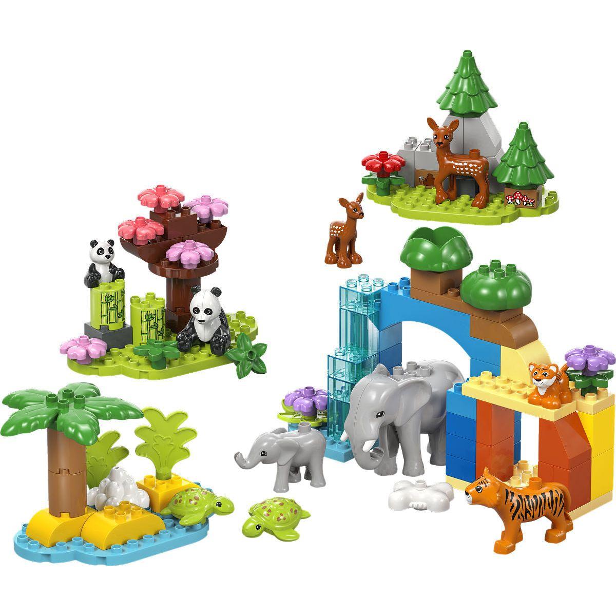 DUPLO Stad 3-in-1 families van wilde dieren