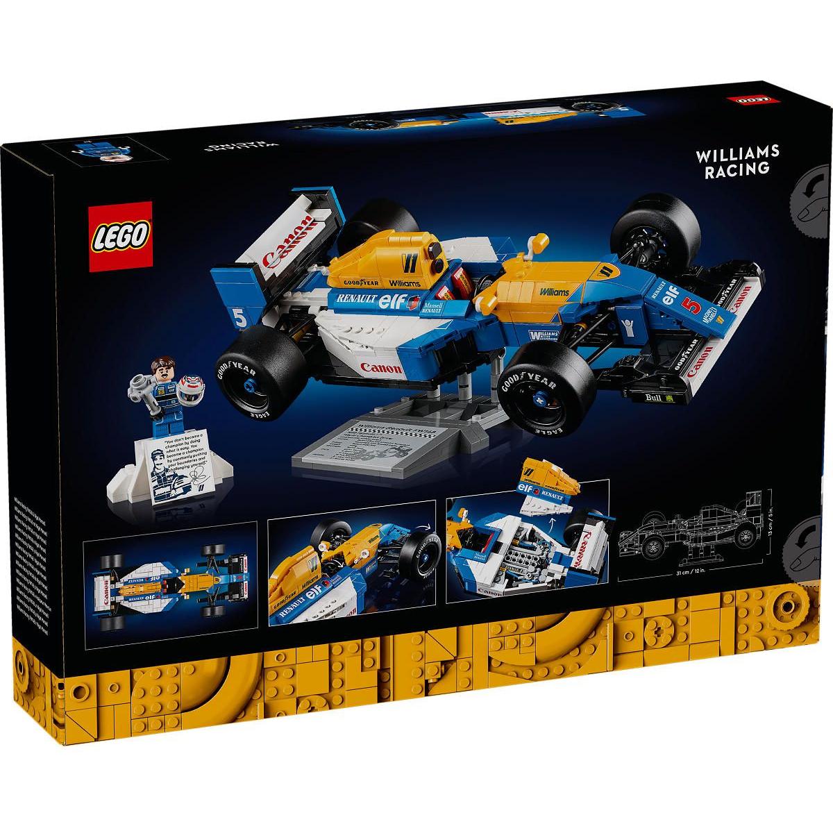 LEGO ICONS Williams Racing FW14B en Nigel Mansell