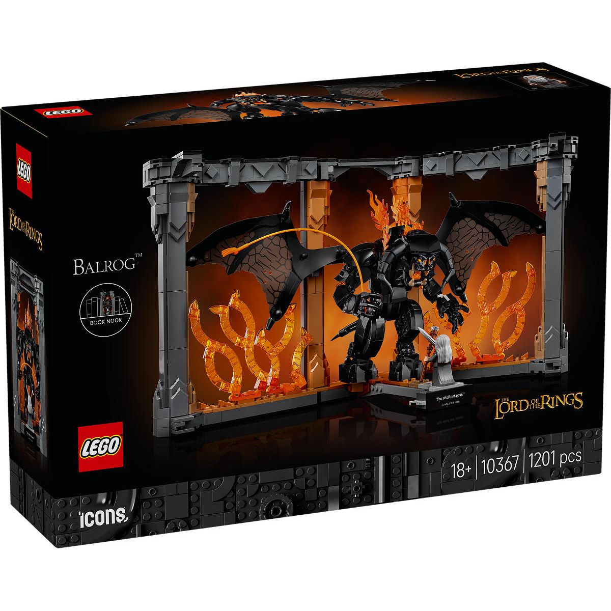 LEGO Icons The Lord of the Rings - Gandalf vs. Durin’s Bane