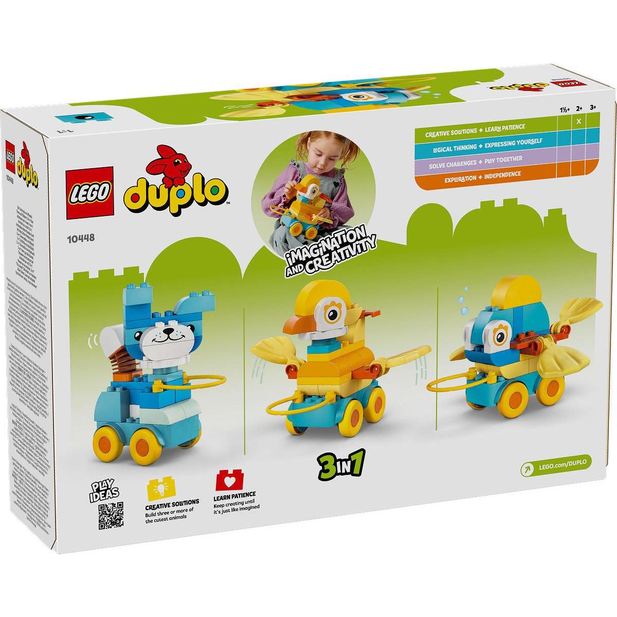 DUPLO Stad 3-in-1 dieren op wielen