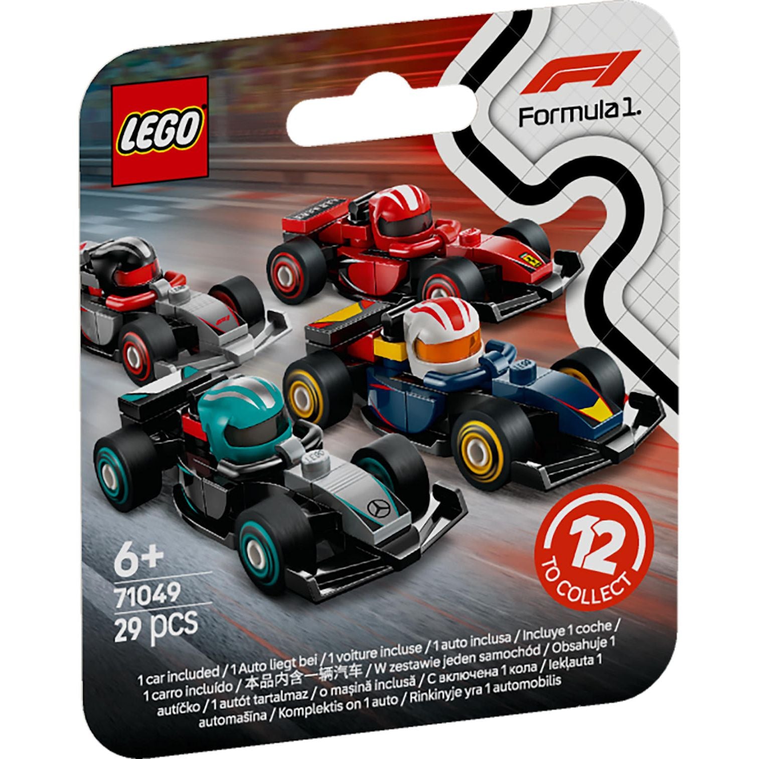 LEGO Minifiguren F1 raceauto's
