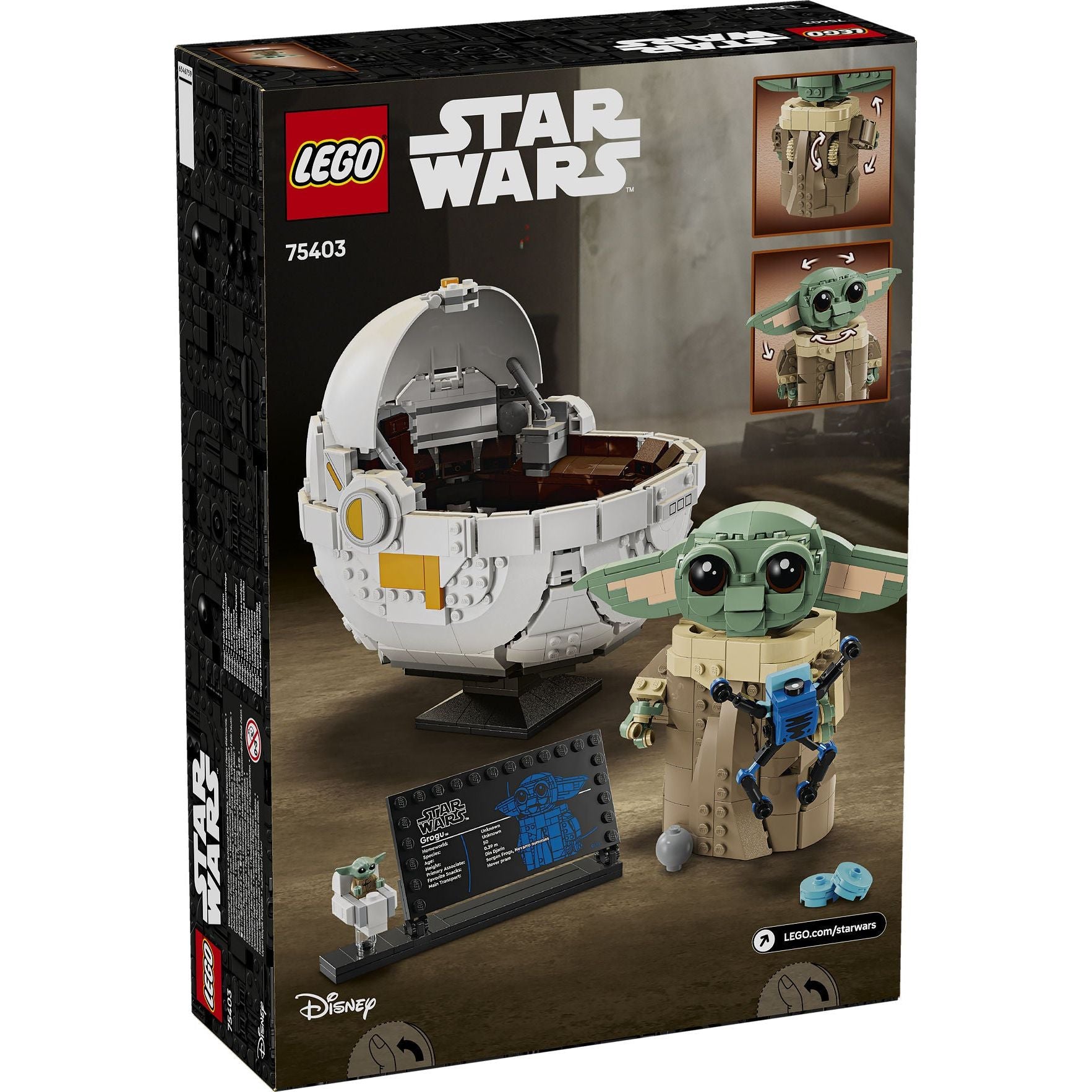 LEGO Star Wars Grogu met zweefkinderwagen