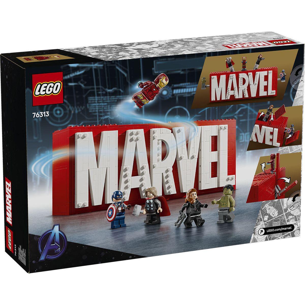 LEGO Super Heroes logo en minifiguren