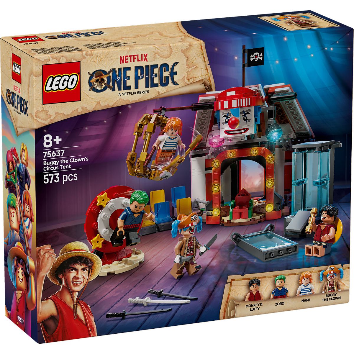 LEGO ONE PIECE Circustent van Buggy de Clown