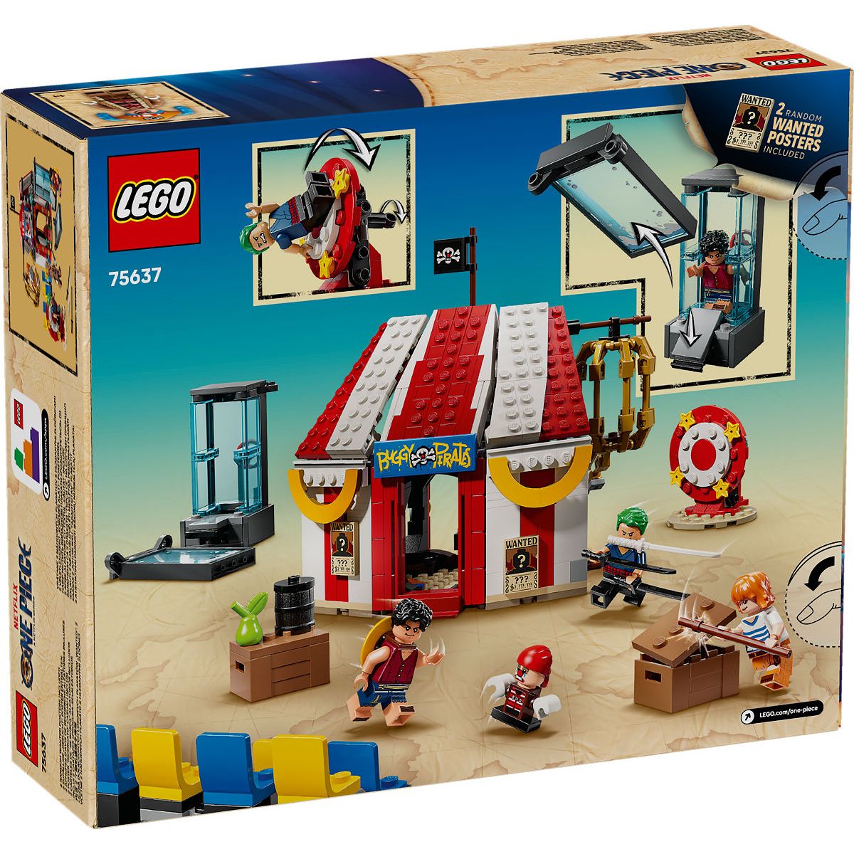 LEGO ONE PIECE Circustent van Buggy de Clown