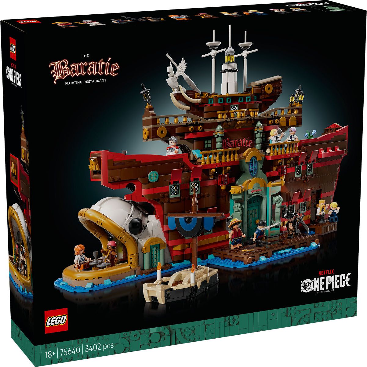 LEGO ONE PIECE Het drijvende restaurant Baratie