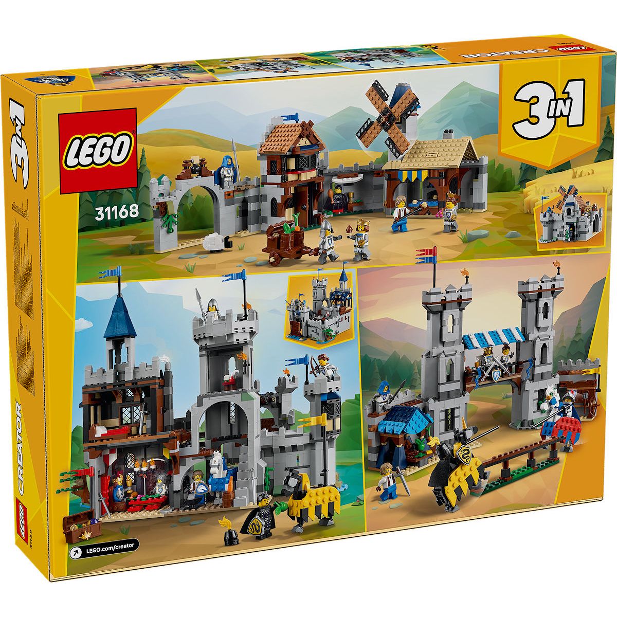 LEGO CREATOR Middeleeuws kasteel met ridders te paard