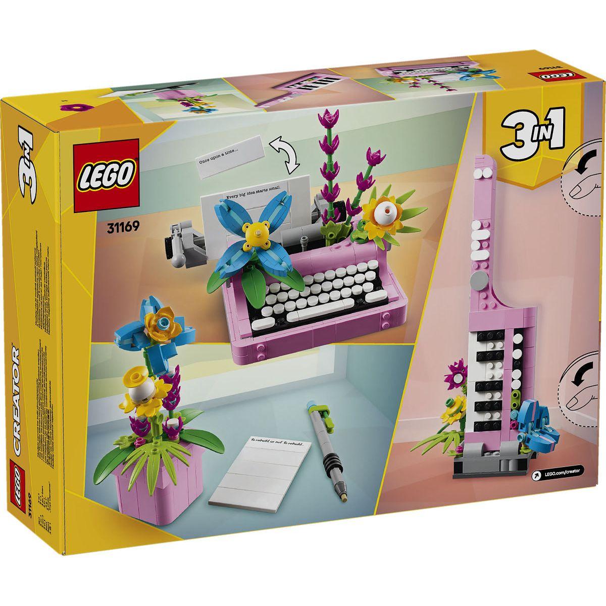 LEGO Creator Typemachine met bloemen