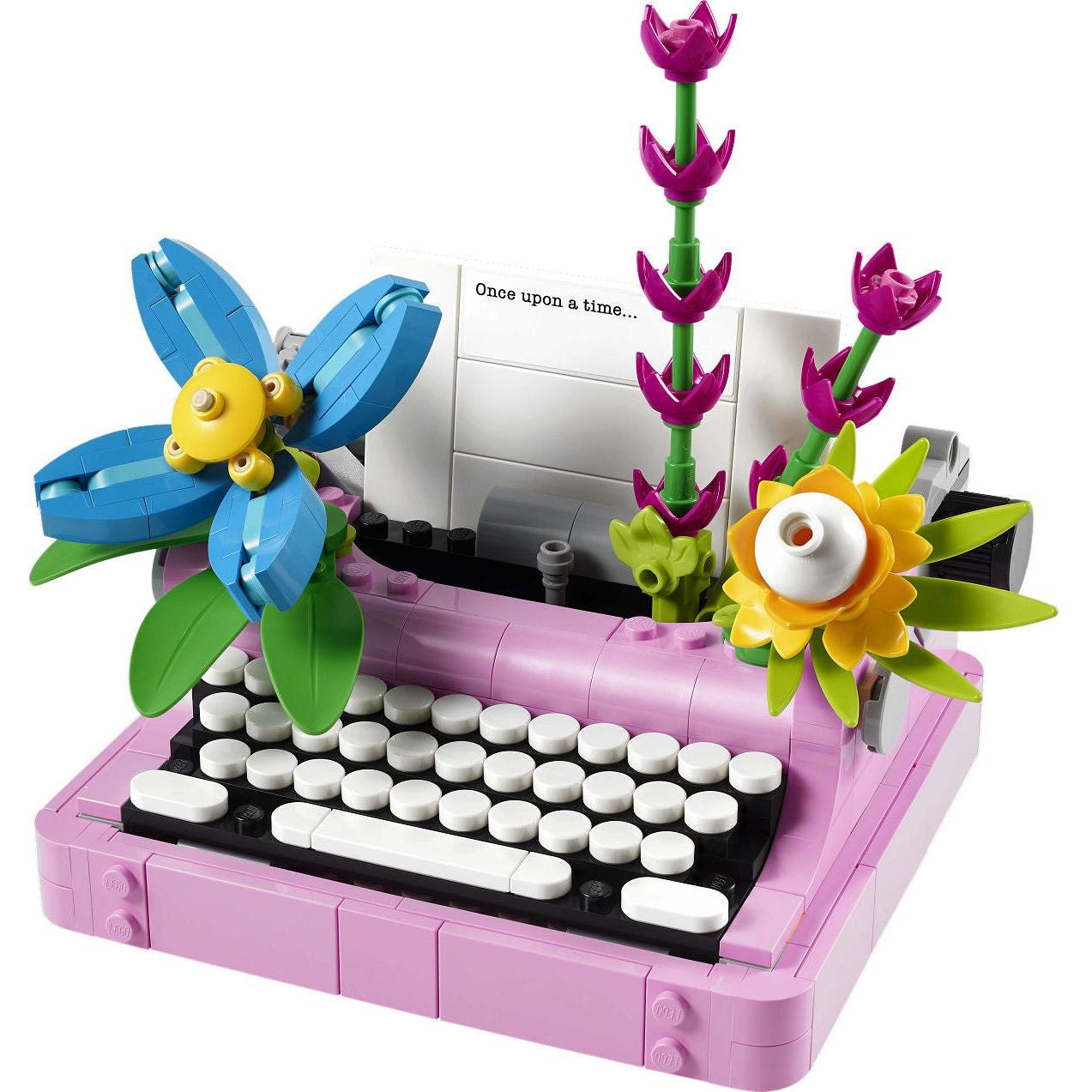 LEGO Creator Typemachine met bloemen