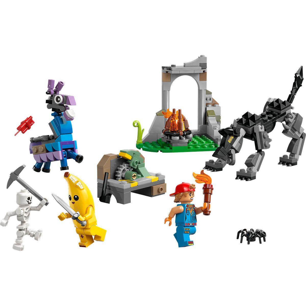 LEGO Fortnite Peely en Sparkplugs kamp