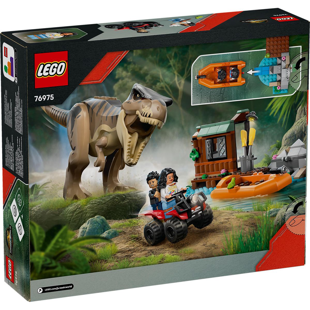 LEGO Jurassic World T. rex rivierontsnapping
