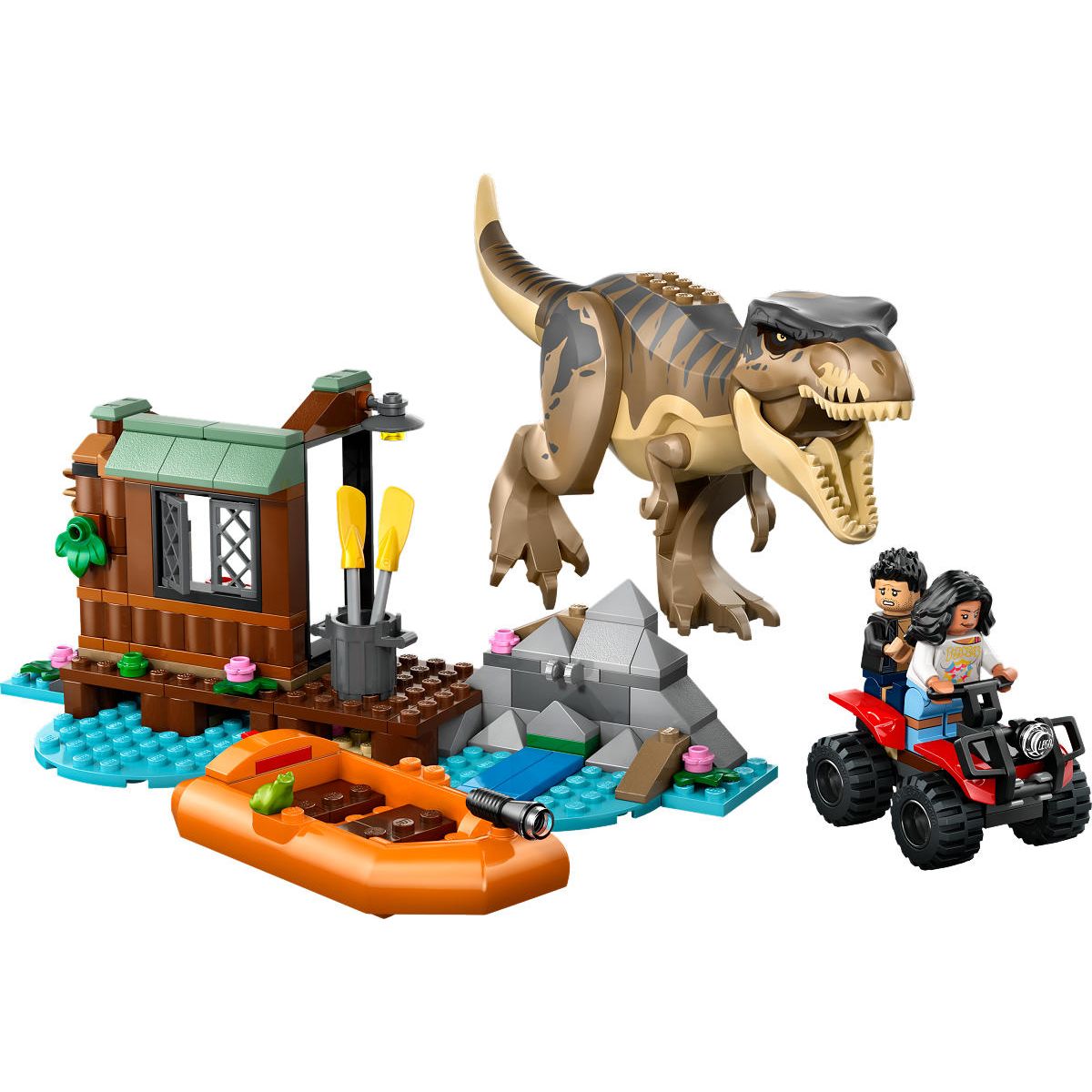 LEGO Jurassic World T. rex rivierontsnapping