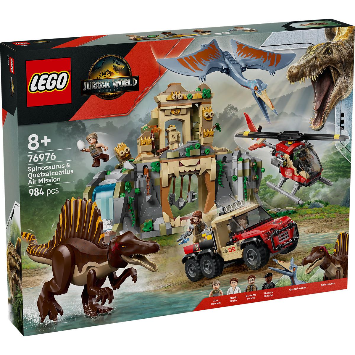LEGO Jurassic World Spinosaurus / Quetzalcoatlus luchtmissie