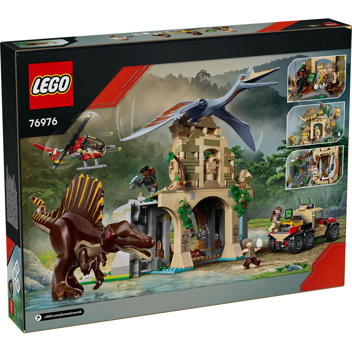 LEGO Jurassic World Spinosaurus / Quetzalcoatlus luchtmissie