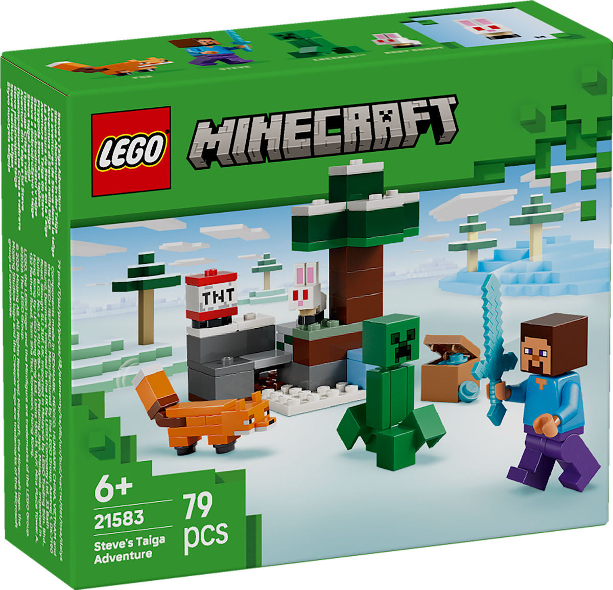 LEGO Minecraft Steve's Taiga-avontuur