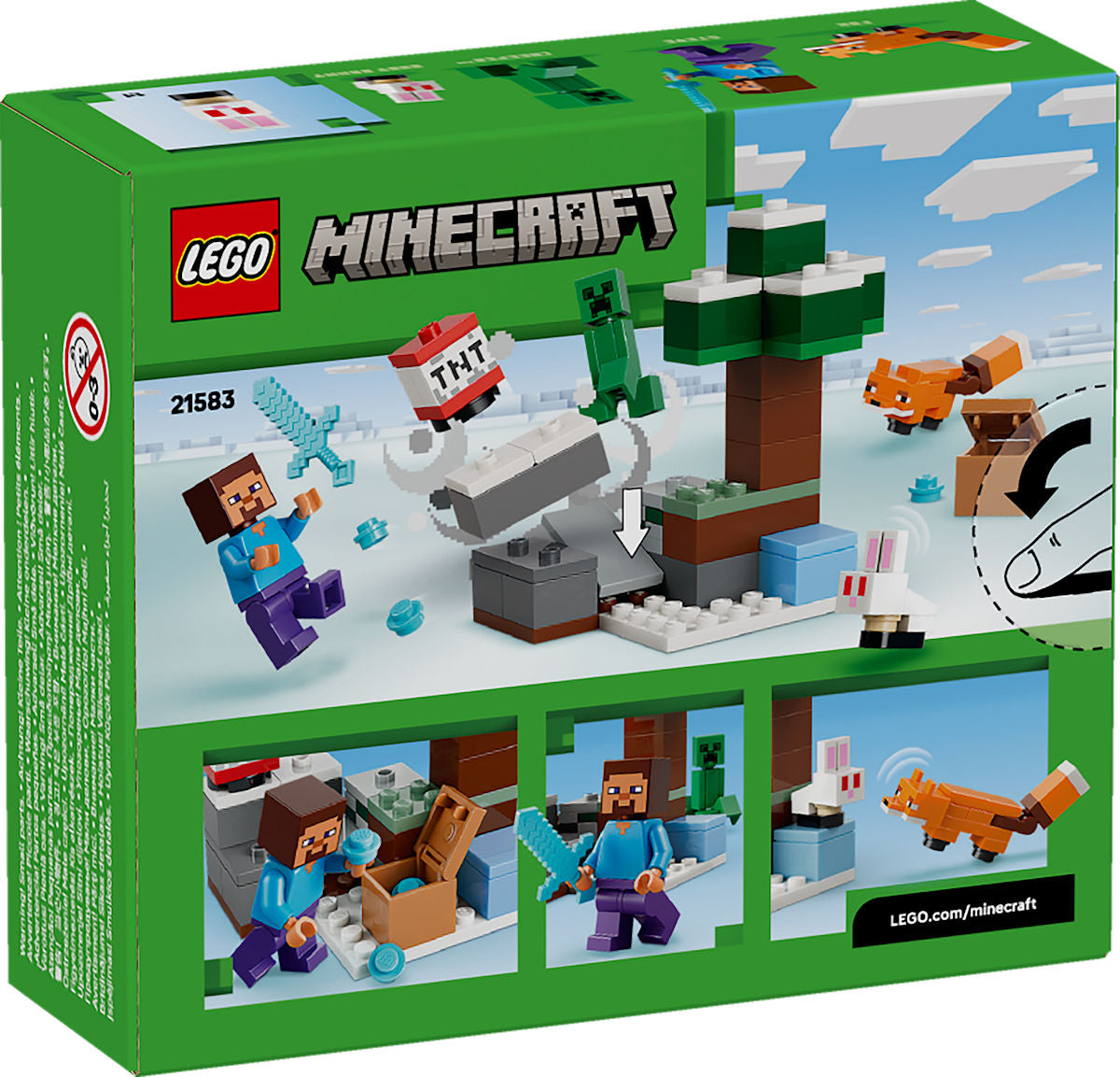 LEGO Minecraft Steve's Taiga-avontuur