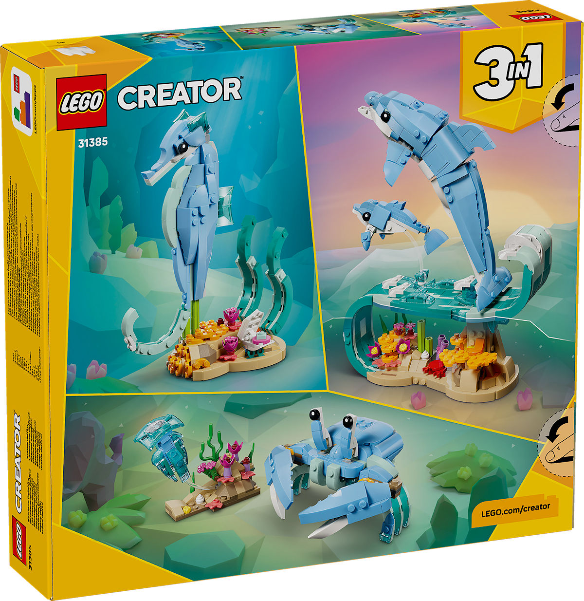LEGO CREATOR Zeedieren: prachtige dolfijnen