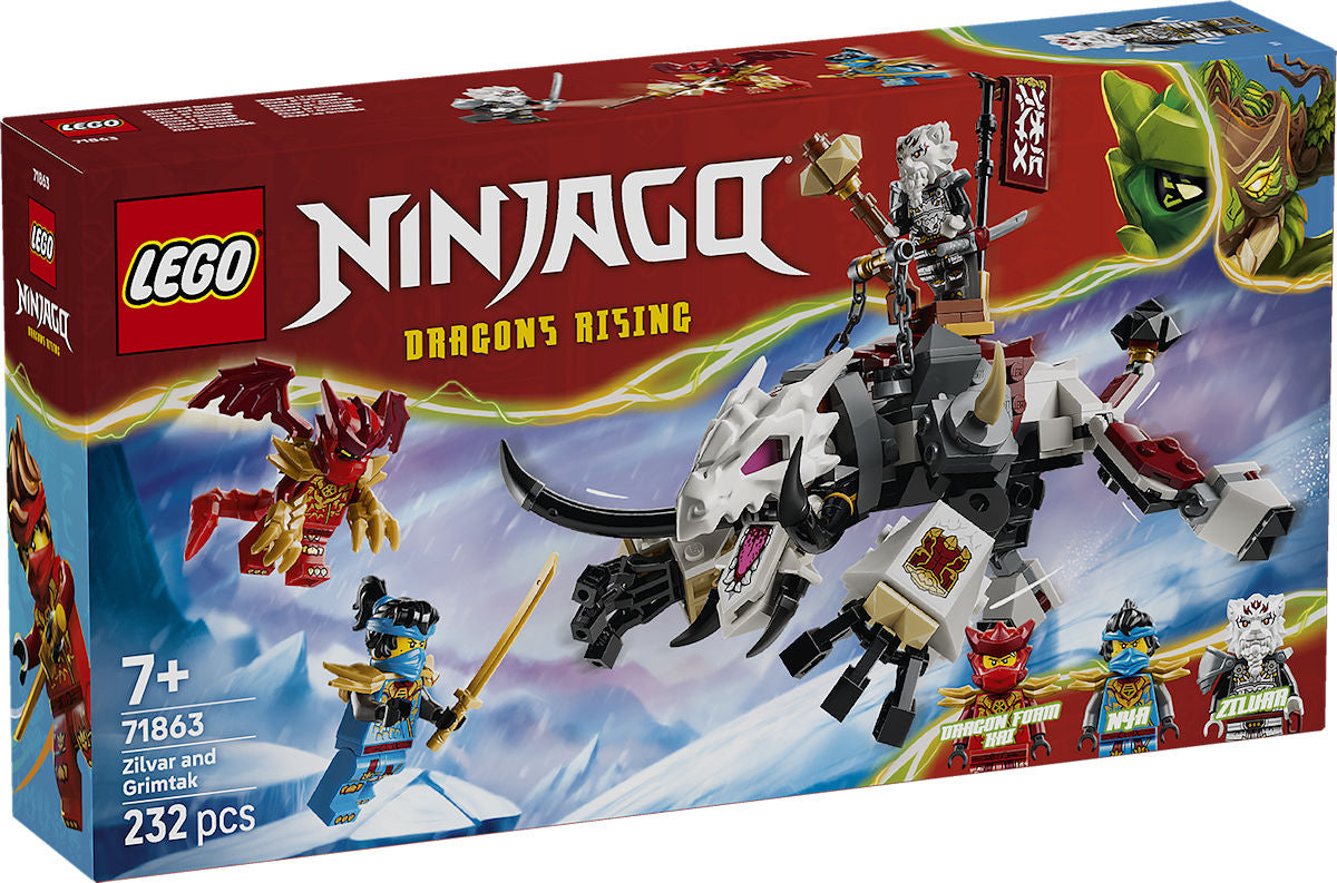 LEGO Ninjago Zilvar en Grimtak het Drakenbeest