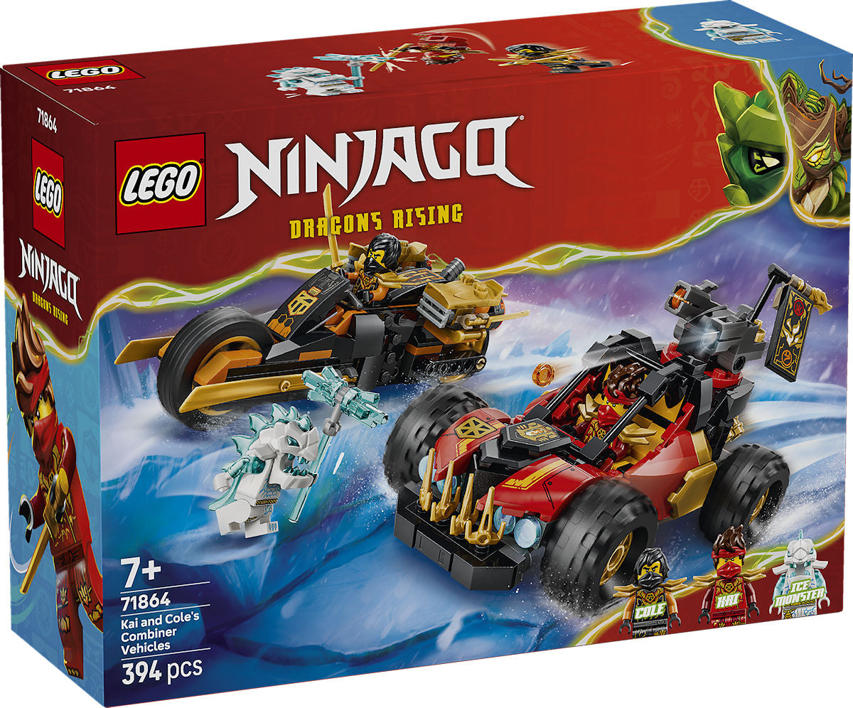 LEGO Ninjago Kai en Cole's combivoertuigen