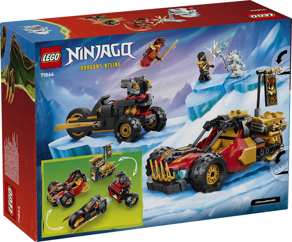 LEGO Ninjago Kai en Cole's combivoertuigen