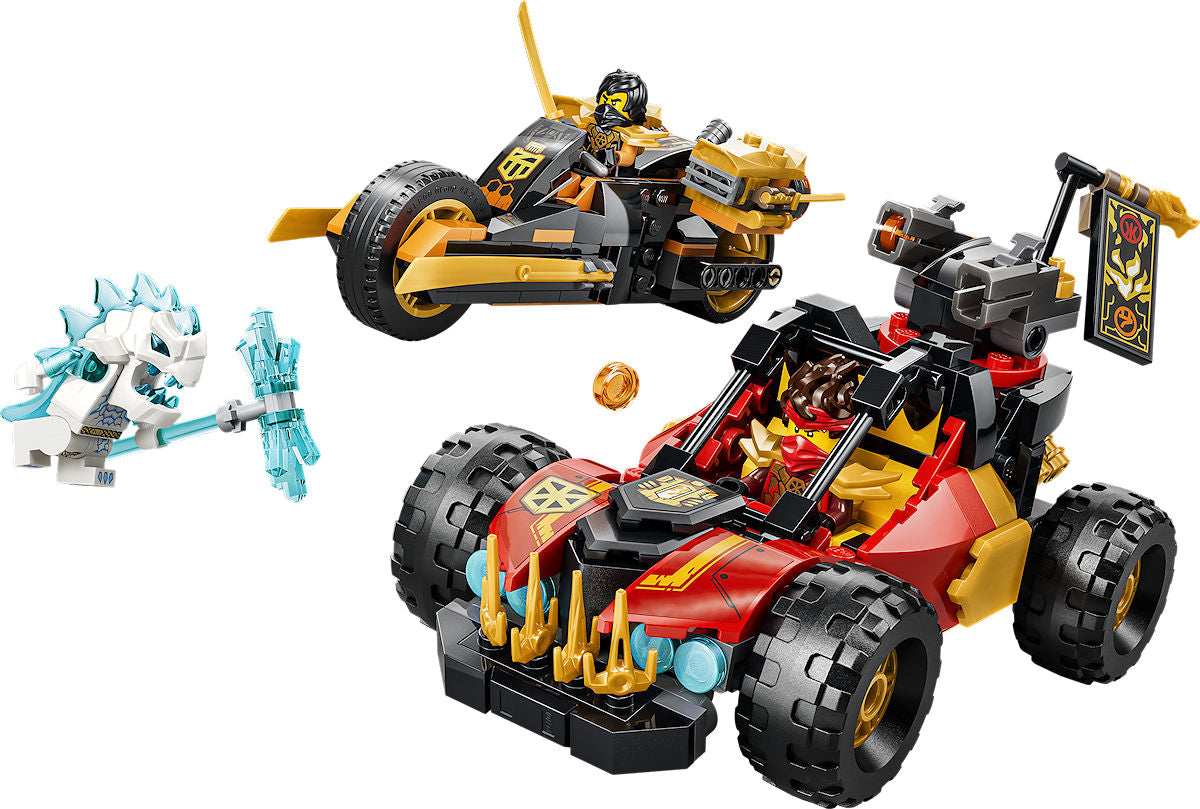 LEGO Ninjago Kai en Cole's combivoertuigen