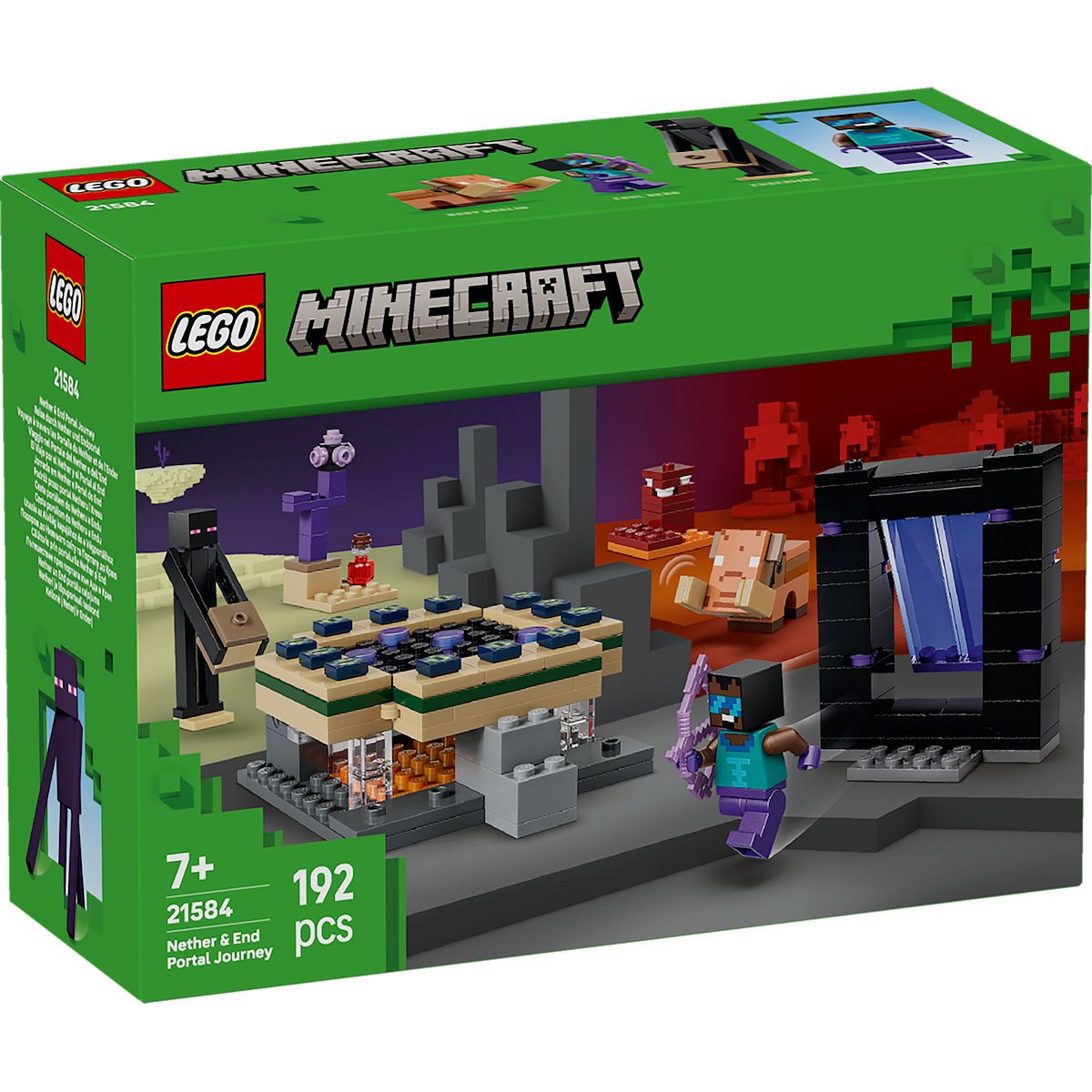 LEGO Minecraft Reis naar de Nether en het End-portaal