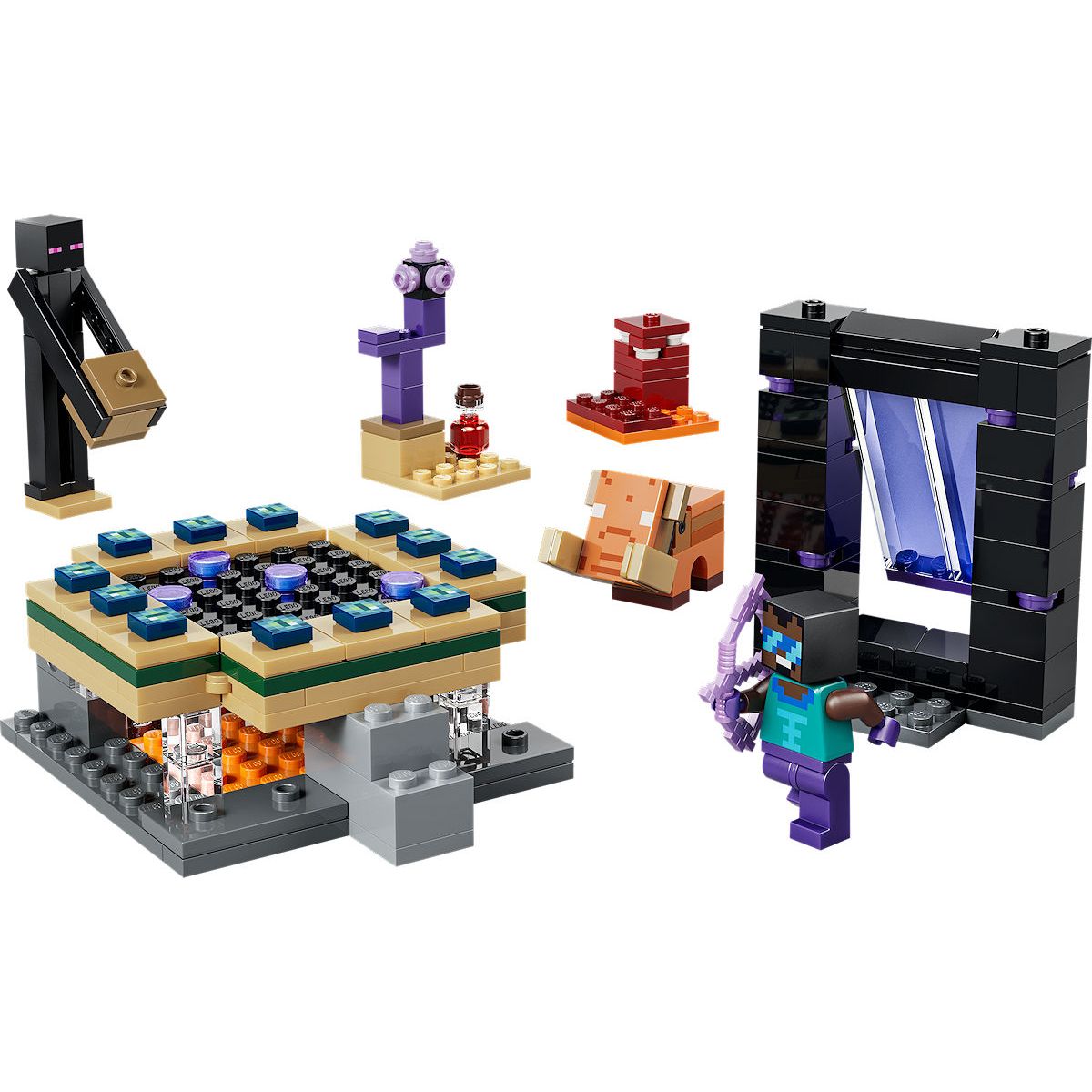 LEGO Minecraft Reis naar de Nether en het End-portaal