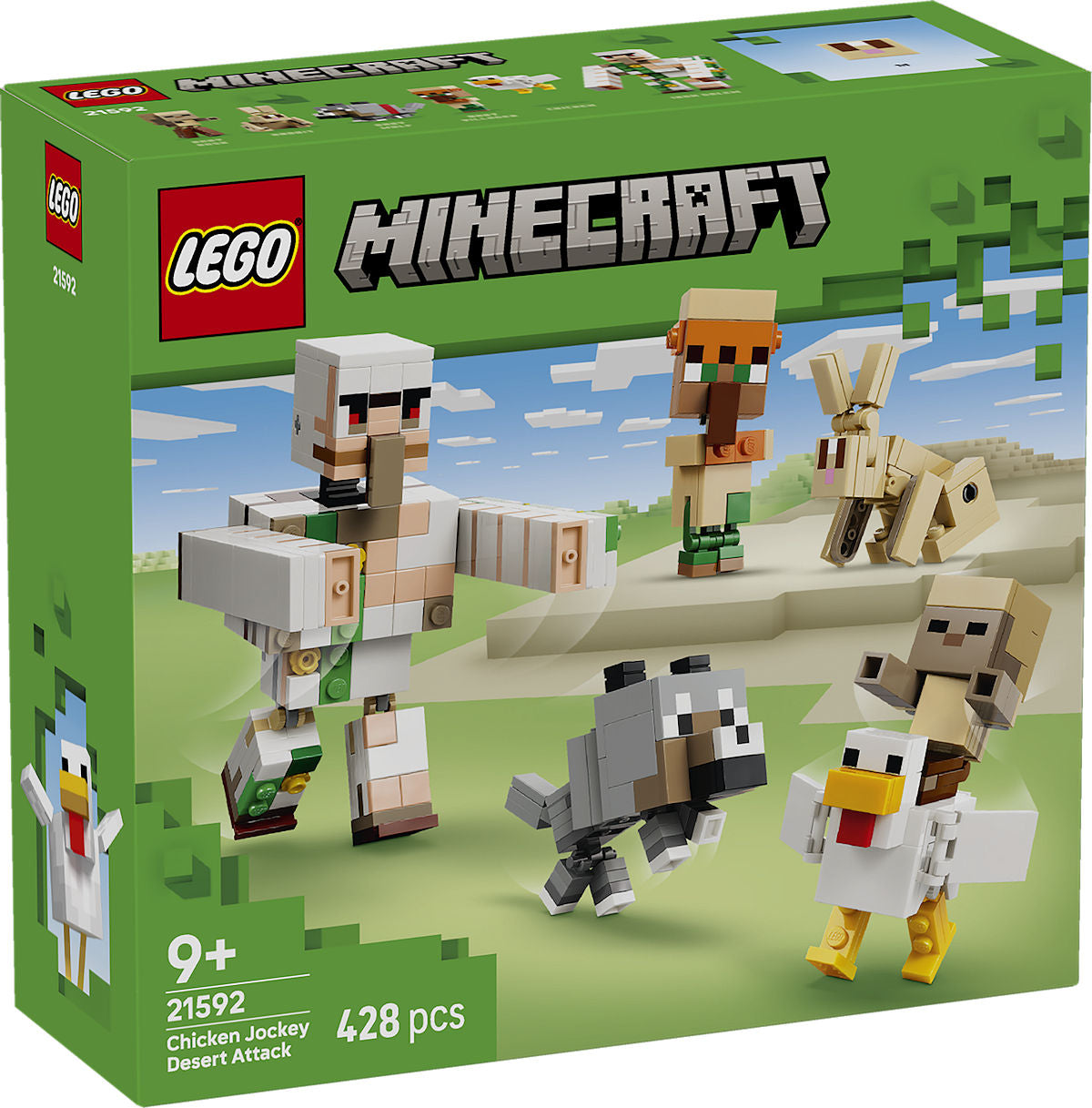 LEGO Minecraft Kipberijder woestijnaanval