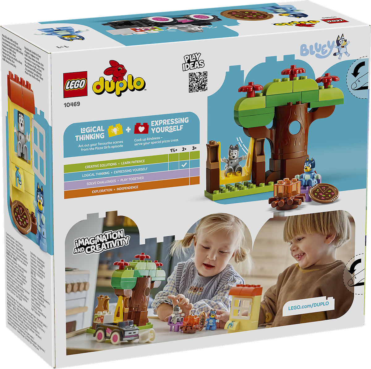 DUPLO Bluey Pizzameisjes met Muffin en Bluey