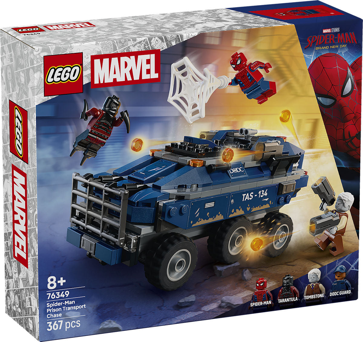 LEGO Marvel Spider-Man achtervolging gevangenistransport