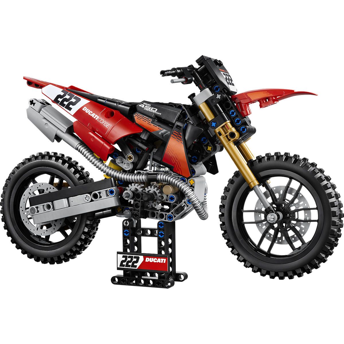 LEGO Technic Ducati Desmo450 MX Factory motor