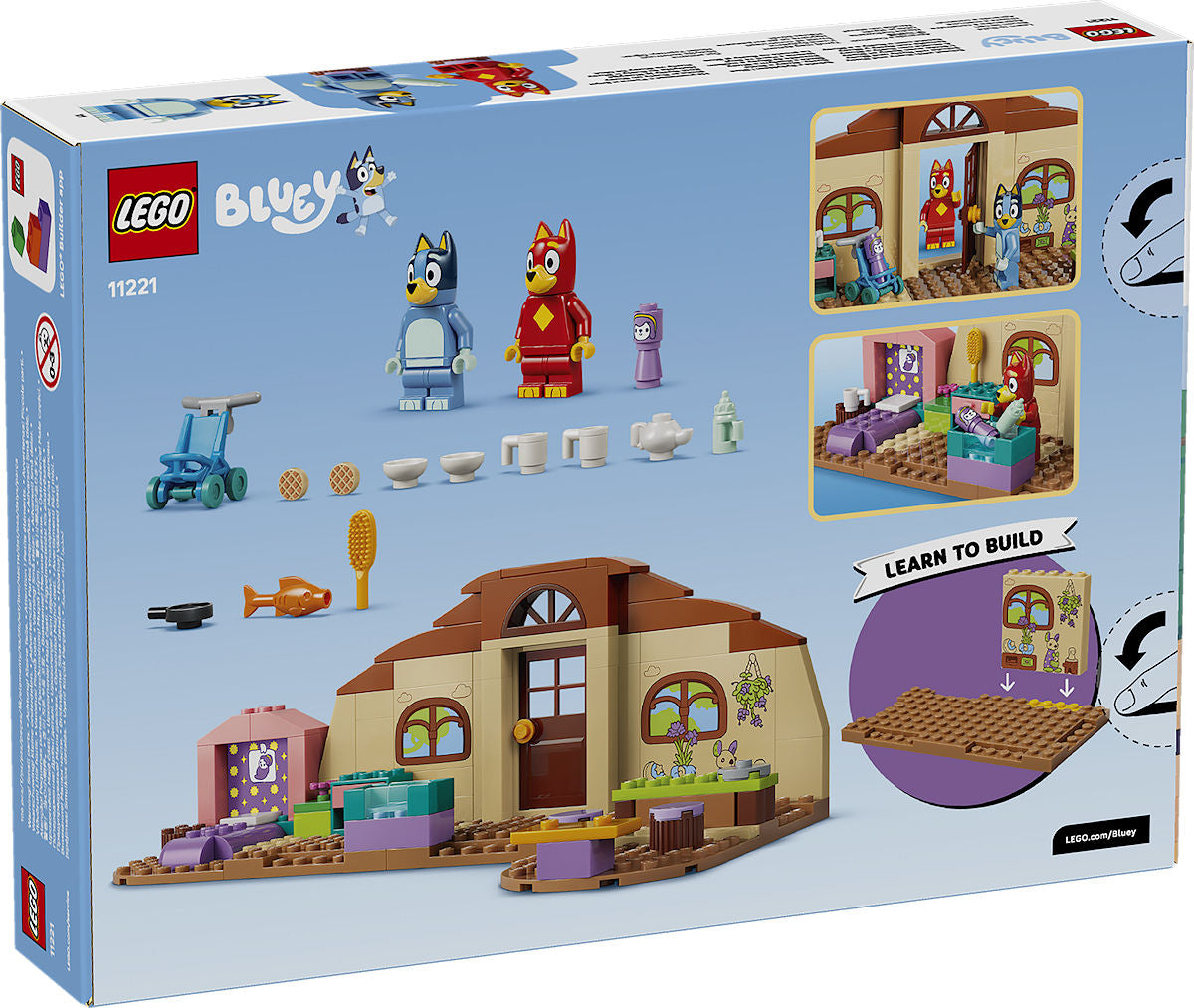 LEGO Bluey School met Rusty en Bluey