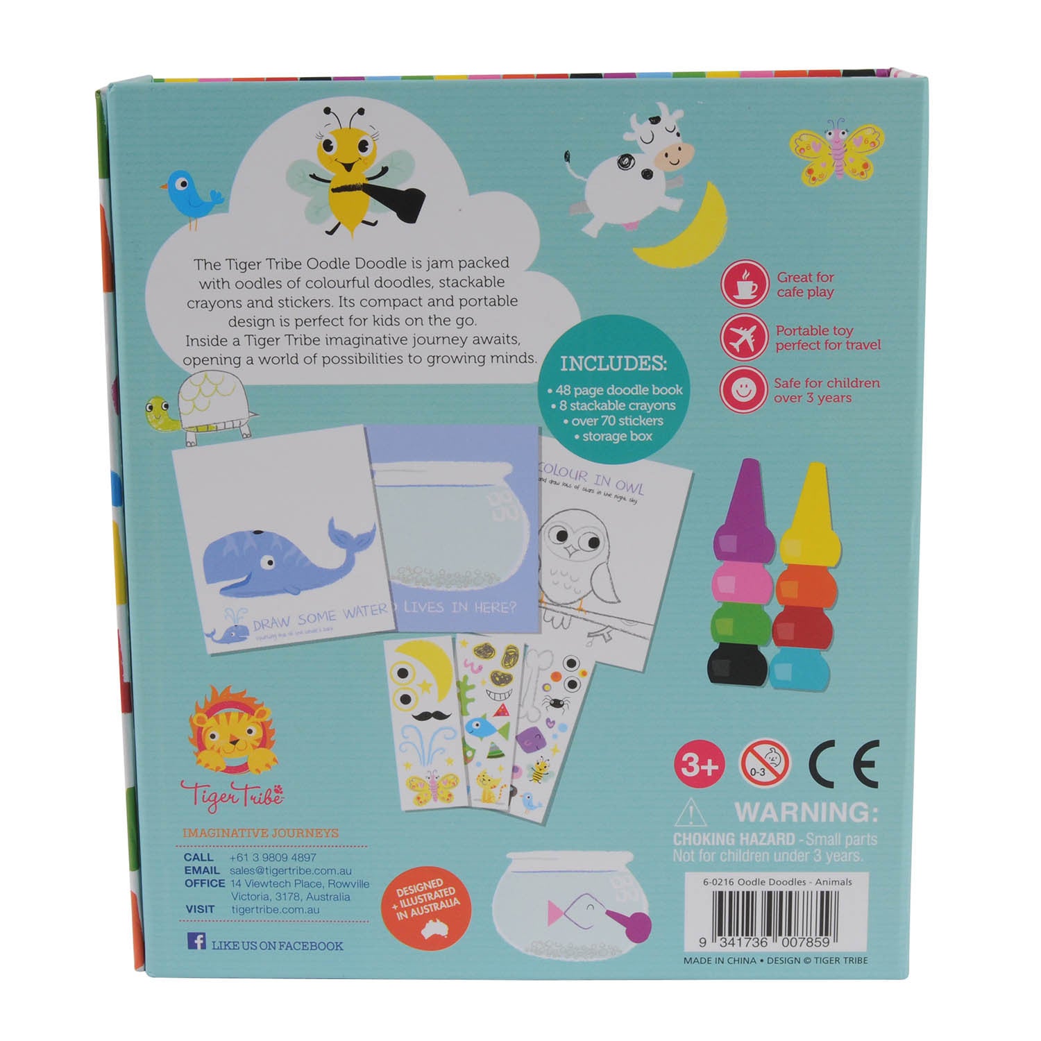 Oodle Doodles krijtset Dieren, Tiger Tribe