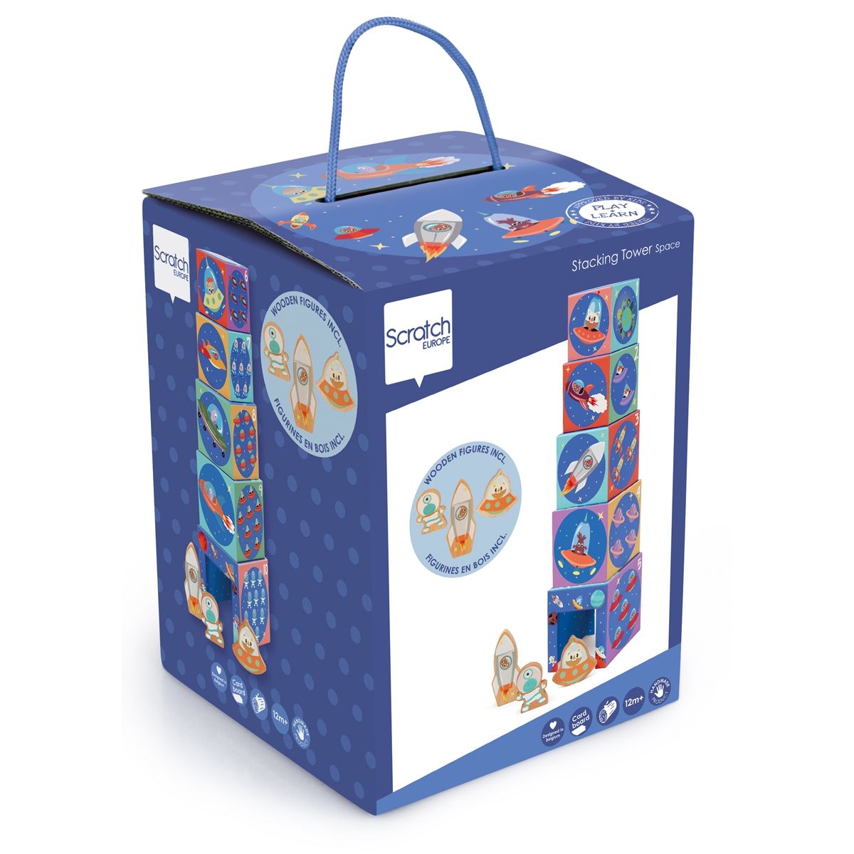 Stapeltoren ruimte en figuren, Scratch Europe