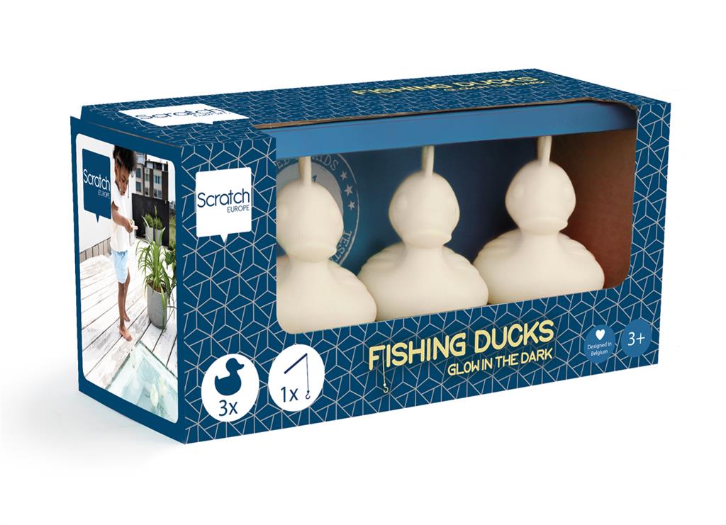 Set Van 3 Kermiseendjes - Glow In The Dark, Scratch