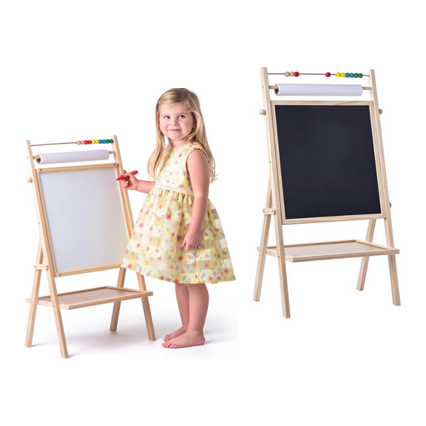 Staand schoolbord met papier, Woody