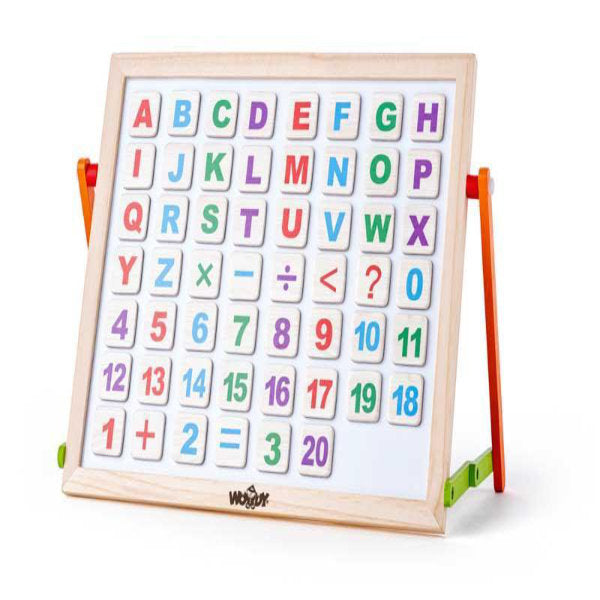 Magnetisch cijfer + ABC bord, Woody